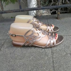 Stuart Weitzman Laser Cut Slingback Sandals